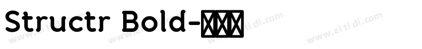 Structr Bold字体转换